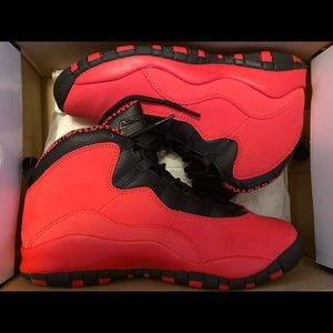 Jordan 10 Retro Fusion Red 7y